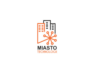 Projekt graficzny logo dla firmy online Miasto Technologii